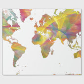 WELTKARTE LUX 2 - GESCHENKPAPIER (Flach)