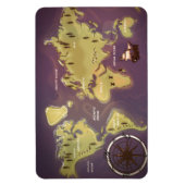 Weltkarte Magnet (Vertikal)