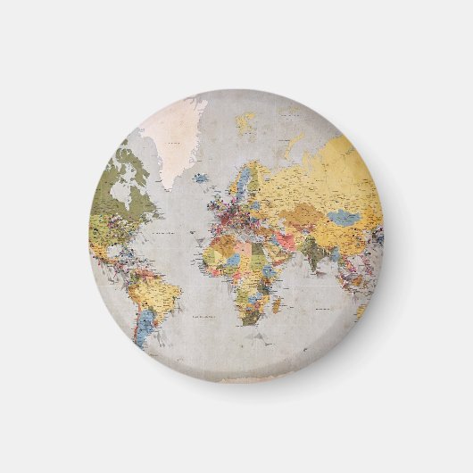 Weltkarte Magnet (Vorne)
