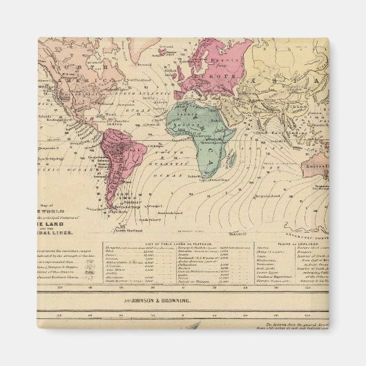 Weltkarte Magnet (Vorne)