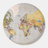 Weltkarte Magnet (Vorne)