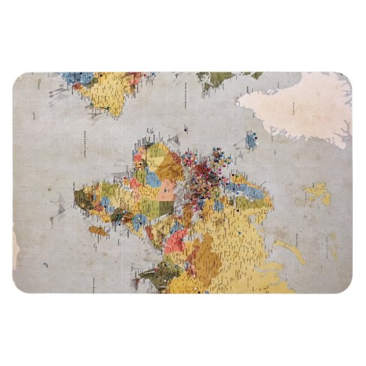 Weltkarte Magnet (Horizontal)