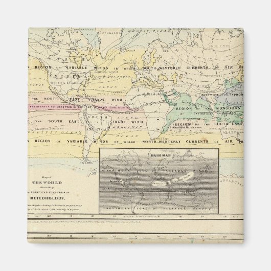 Weltkarte Magnet (Vorne)