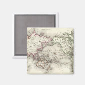 Weltkarte Magnet (Vorderseite/Rückseite)