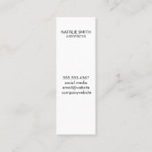 Weltkarte Mini Visitenkarte (Rückseite)