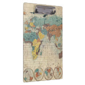 Weltkarte mit 1853 Japanern durch Suido Nakajima Klemmbrett (Rechts)