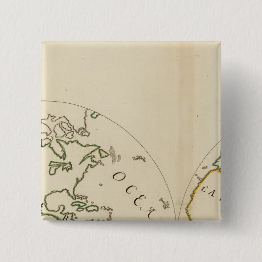 Weltkarte mit 4 Teilen Button (Vorderseite)