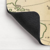 Weltkarte mit 5 Zonen Mousepad (Ecke)