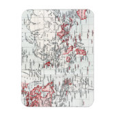 Weltkarte mit britischen Sitzungsszenarien im Jahr Magnet (Vertikal)