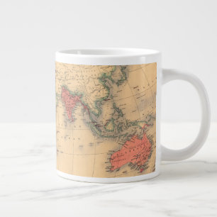 Weltkarte mit dem britischen Empire Jumbo-Tasse