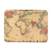 Weltkarte mit dem britischen Empire Magnet (Horizontal)