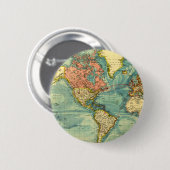 Weltkarte mit den Staaten Button (Vorne & Hinten)