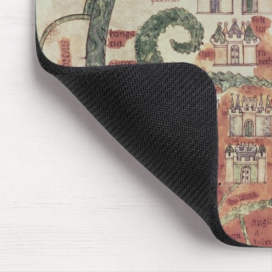 Weltkarte mit Jerusalem in der Mitte Mousepad (Ecke)