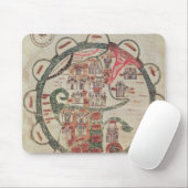 Weltkarte mit Jerusalem in der Mitte Mousepad (Mit Mouse)