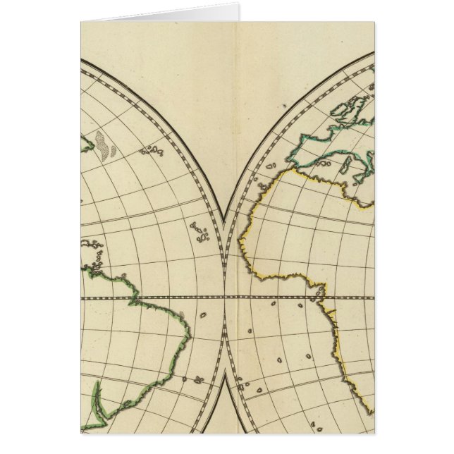 Weltkarte mit Latitude und Longititude (Vorne)