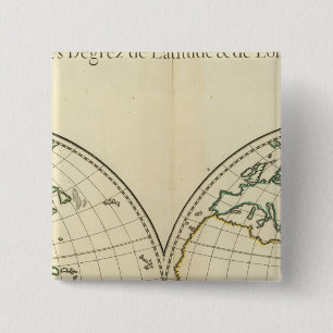 Weltkarte mit Latitude und Longititude Button