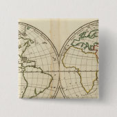 Weltkarte mit Latitude und Longititude Button (Vorderseite)