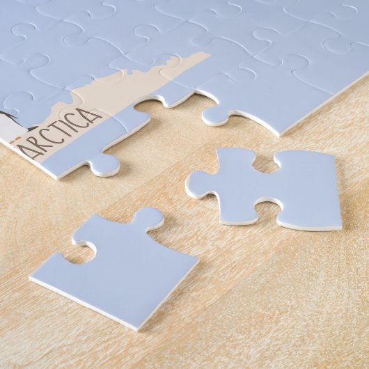 Weltkarte mit Tieren Puzzle (Seite)