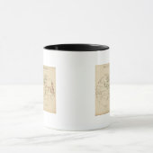 Weltkarte mit Tropen Tasse (Zentrum)