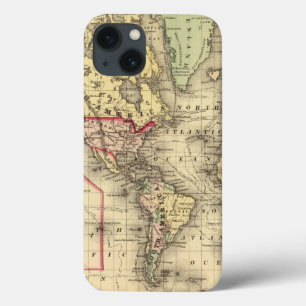 Weltkarte mit Wegen der Forscher See Case-Mate iPhone Hülle