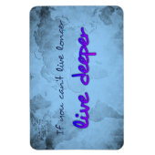 Weltkarte mit Zitat Magnet (Vertikal)