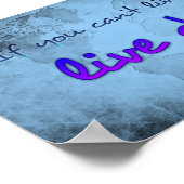 Weltkarte mit Zitat Poster (Ecke)