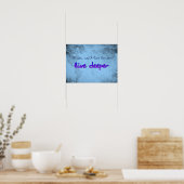Weltkarte mit Zitat Poster (Küche)