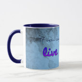 Weltkarte mit Zitat Tasse (Links)