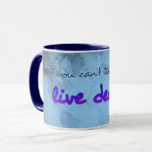 Weltkarte mit Zitat Tasse (Vorderseite Links)