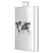 WELTKARTE - Mond-Krater Flachmann (Links)