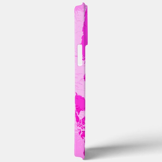 Weltkarte Monogramme Reisende Rosa Lila Case-Mate iPhone Hülle (Rückseite / Rechts)