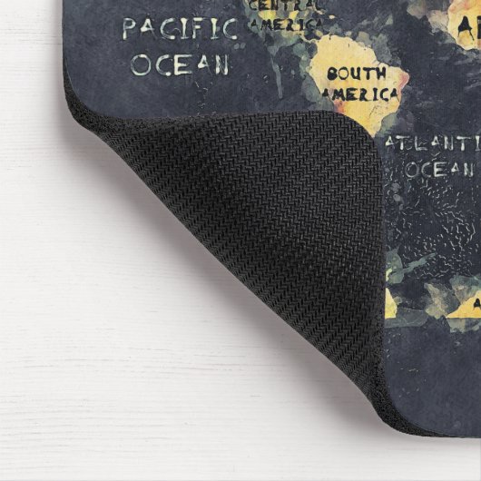 Weltkarte Mousepad (Ecke)