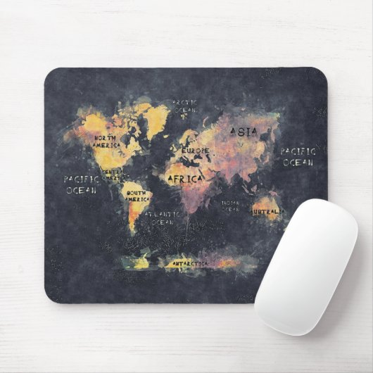 Weltkarte Mousepad (Mit Mouse)