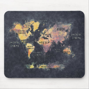 Weltkarte Mousepad