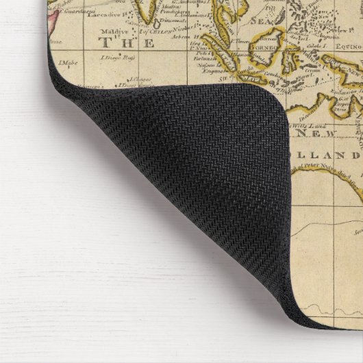 Weltkarte Mousepad (Ecke)