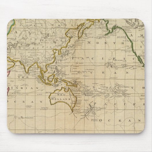 Weltkarte Mousepad (Vorne)