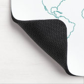 Weltkarte Mousepad (Ecke)