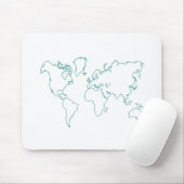 Weltkarte Mousepad (Mit Mouse)