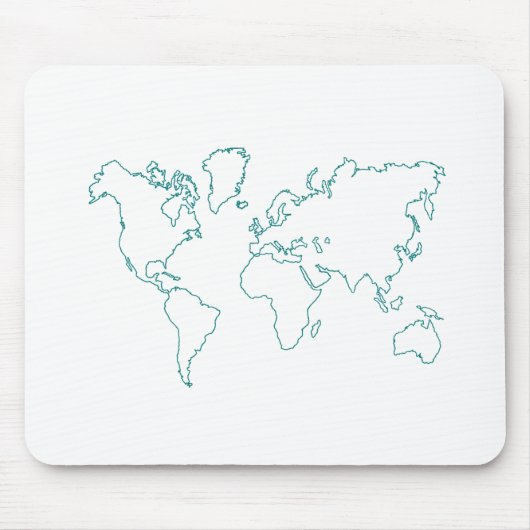 Weltkarte Mousepad (Vorne)