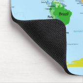 Weltkarte Mousepad (Ecke)
