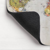 Weltkarte Mousepad (Ecke)