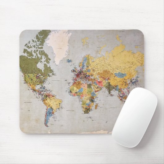 Weltkarte Mousepad (Mit Mouse)
