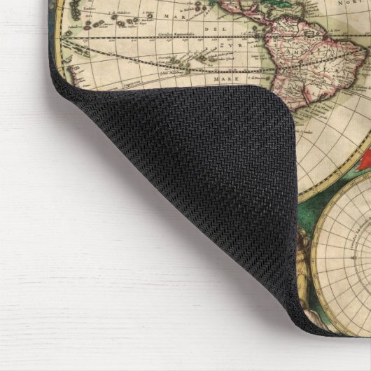 Weltkarte Mousepad (Ecke)