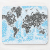 Weltkarte Mousepad (Vorne)