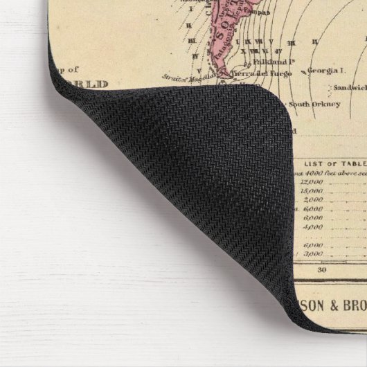 Weltkarte Mousepad (Ecke)