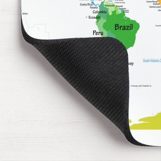 Weltkarte Mousepad (Ecke)