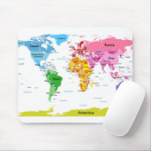 Weltkarte Mousepad (Mit Mouse)