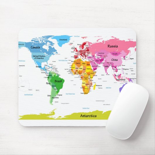 Weltkarte Mousepad (Mit Mouse)