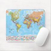 Weltkarte Mousepad/Mousemat Mousepad (Mit Mouse)