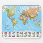 Weltkarte Mousepad/Mousemat Mousepad (Vorne)